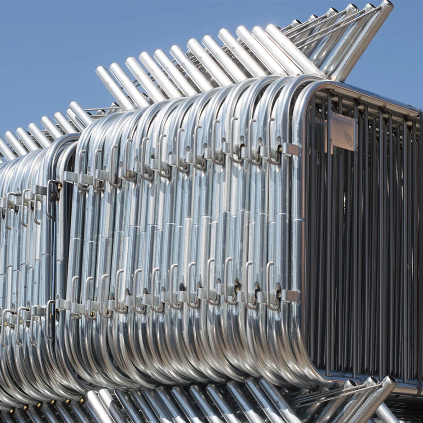 HD 2.3m Fixed Leg Bar Pedestrian Barriers